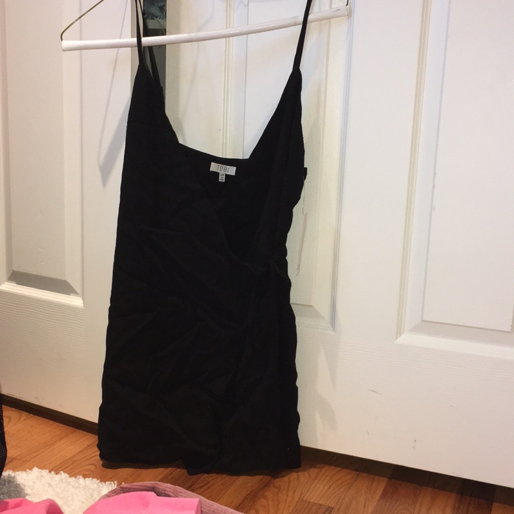 black wrap dress NEW WITH TAGS